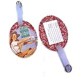 BAD cowgirl western LUGGAGE tag ID travel bag TAG New
