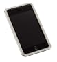 Gilty Couture Silver-Plated Bezel Faceplate with Clear Swarovski Crystals for iPhone 1G
