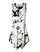 Lock and Love WT1065 Womens Sleeveless Tie-Dye Tunic Tank Top XXXL White_Black