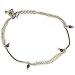 Anklets Indian Pairs Handcrafted Foot Jewelry in Silver 12 Grams 10 inches (anklts503anklt)