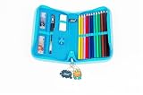 Blue2 Monster Pencil Case including Pencils, Ruler, Eraser and Pen!