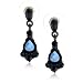 1928 Jewelry Vintage Blue Crystal Drop Earrings