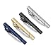 SEVENSTONE 4 Pcs Tie Clips for Men Tie Pin Set Ties Necktie Wedding Business Bar Clips