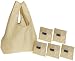 Baggu Reusable Shopping Tote - 6-Pack,Khaki,one size