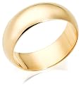 10k Yellow Gold 8mm Traditional Men's Wedding Band