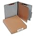 20-Pt Presstex Classification Folders, Letter, 4-Section, Gray, 10/box