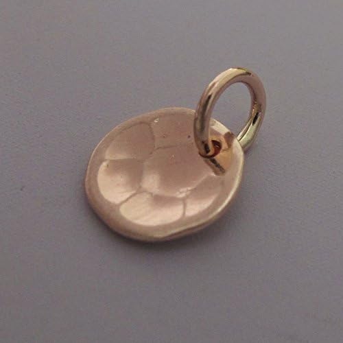 Tiny Pool Pendant in Hand Hammered 14k Rose Gold