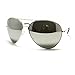 Silver Mirror Aviator Fashion Sunglasses