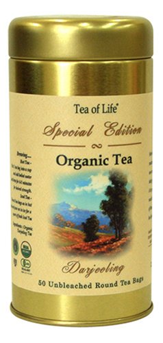 Tea Of Life Special Edition Darjeeling, 50-Count Round Tea Bag 2.6-Ounce Tins (Pack of 3) by Tea of Life Special Edition