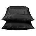 Charmeuse Satin Sheet Set - Black