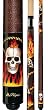 Biker Kandy Series Flaming Cowboy Skull 58" Two-Piece Pool Cue (18-21 oz) - Billiards Equipment