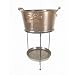 Mini bar beverage stand copper tray storage powder coated stand