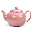 RSVP Stoneware 6-Cup Teapot, Pink