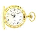 MOUNT ROYAL GOLD PLATED MASONIC 17 JEWEL MECHANICAL HALF HUNTER POCKET WATCH G408PM
