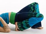 Organic Yoga Pants Ultimate Freedom - Exuberant/yellow-magenta (medium)