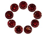 MIN 9.00CTW 6MM ROUND GARNET SET OF 9