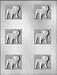 2 1/8 inch Bulldog Mints Chocolate Candy Mold