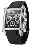 Girard Perregaux Vintage 1945 XXL Chronograph Mens Automatic Watch Limited Edition Stainless Steel Black Dial on Black Strap 25840 11 612 FK6A Girard Perregaux Vintage 1945 XXL Chronograph Mens Automatic Watch Limited Edition Stainless Steel Black Dial on Black Strap 25840 11 612 FK6A