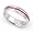 14k White Gold Channel set Pink Sapphire Eternity Milgrain Band Ring, 4