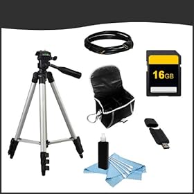 Starter Accessory Bundle Kit #2 for Panasonic Lumix GX1X & GX1XK Digital Cameras (Full Size, HDMI, Carrying Case, 16GB SD Card, USB Card Reader/Writer)