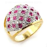 Jewelry - Pink Swarovski Crystal Ring SZ 5
