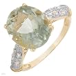 High Quality Ring With 4.38ctw Precious Stones - Genuine Diamonds and Amethyst Well Made in Yellow Gold - Certificate Available.