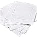 12 White Linen Hemstitch Cocktail Napkins 6