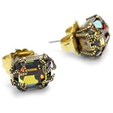Sorrelli Aurora Sky Crystal Volcano Stud Gold-