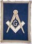 Masonic Masons Logo Cotton Tapestry Throw Blanket Rug Afghan