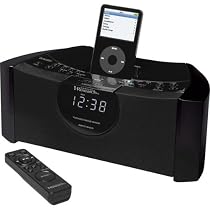 Black Clock Radio With SmartSet® And iPod® Dock