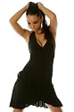 Minikleid, Latino, Tanzkleid, Gr. 34-38, Schwarz