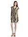 Kenneth Cole Women's Pebble Print Military Dress