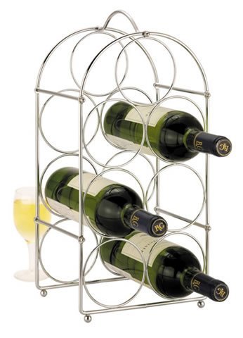 Chrome 7 Bottle Wire Wine Rack