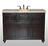 Antique Bathroom Vanity for Victorian Bath Single Sink Antique Vanity LUX-H-3332-T48