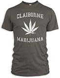 Vintage Distressed Claiborne Marijuana Tri-Blend T-Shirt