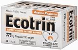 Ecotrin Regular Strength Safety Coated Enteric Aspirin Tablets 325 mg - 300 Tablets
