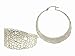Large Sea Fan Hoops in Silver by Annette Ferdinandsen