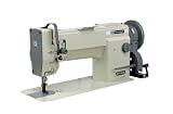 Reliable 1-Needle, Compound Feed Sewing Machine with Horizontal Hook and Stand