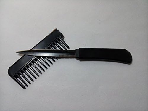 Black Self Defense Fixed Blade Comb