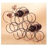 Old Dutch International 9-Bottle Antique Copper Grape Wine Rack