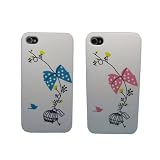 iPhone4 ケース case 2個セット販売 ペア 風鈴 リボン 風鈴