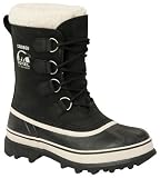 Sorel Women's Caribou Snow Boot,Black/Stone,9 M