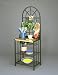Kitchen & Housewares : Dome Baker's Rack- Black