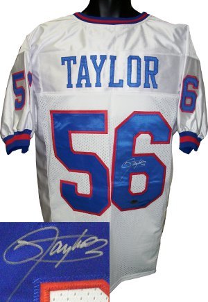 Lawrence Taylor Signed New York Giants White Prostyle Jersey
