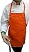 CHEFSKIN LOT of 25 Children Aprons, Real Fabric Small (FITS Kids 2-8) WE Ship Fast, Receive in 2-3 Days (Orange)