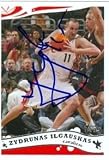 Zydrunas Ilgauskas Autographed/Hand Signed Basketball Card (Cleveland Cavaliers)