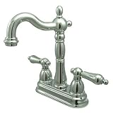 Kingston KB1491AL 4 Center Bar Faucet Chrome