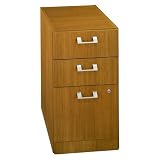 Quantum Modern Cherry Finish Office 3-Drawer File Cabinet