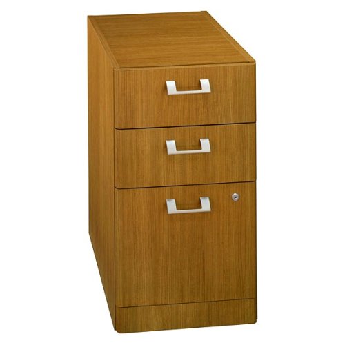 Quantum Modern Cherry Finish Office 3-Drawer File Cabinet