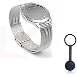 Bradychan&reg; Adjustable Wearable's Watch Band Stainless Steel Aluminum Mesh Wrist Strap Band for Misfit Shine (Silver Mesh Band)